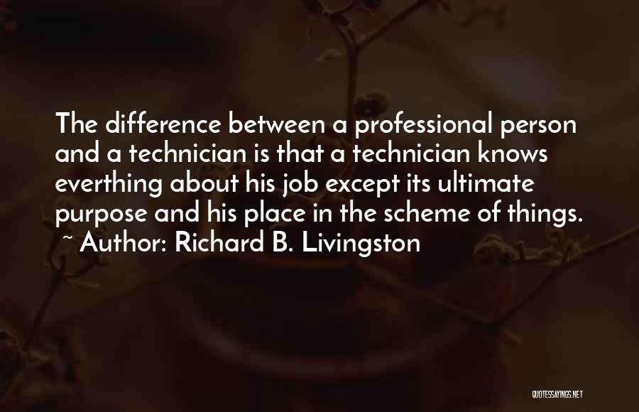 Ultimate Quotes By Richard B. Livingston