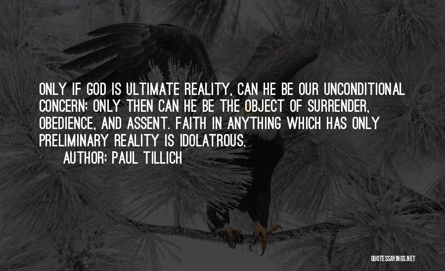 Ultimate Reality Quotes By Paul Tillich