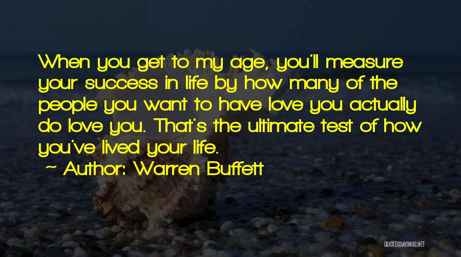 Ultimate Success Quotes By Warren Buffett