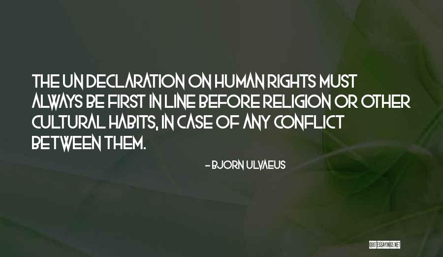 Un Declaration Of Human Rights Quotes By Bjorn Ulvaeus