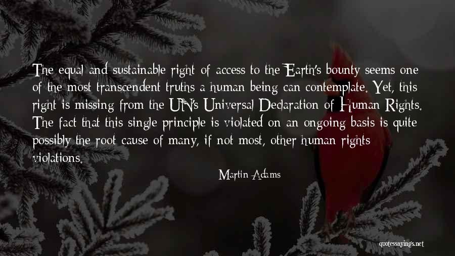 Un Human Rights Quotes By Martin Adams