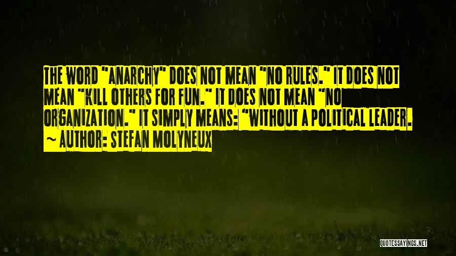 Un Organization Quotes By Stefan Molyneux