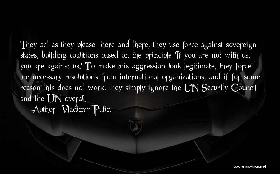 Un Organization Quotes By Vladimir Putin