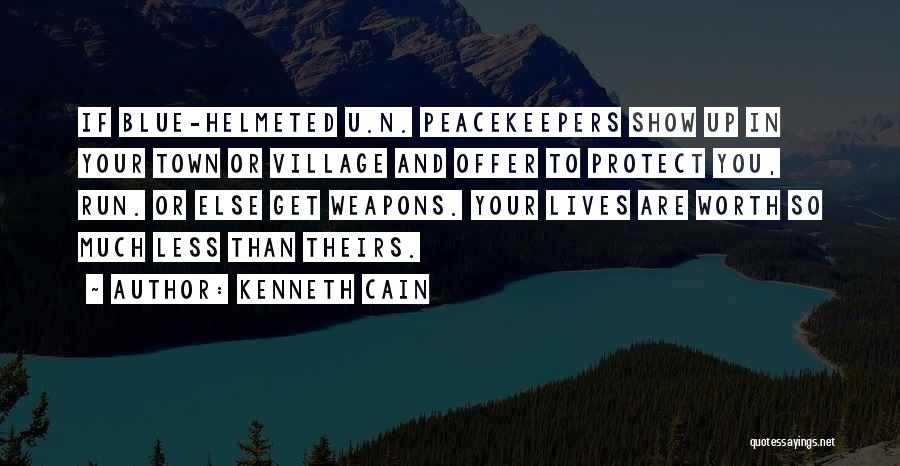 Un Peacekeeping Quotes By Kenneth Cain