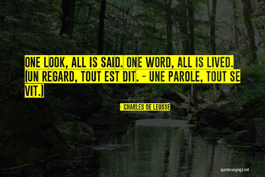 Un Regard Quotes By Charles De Leusse Un Regard Quotes By Charles De Leusse