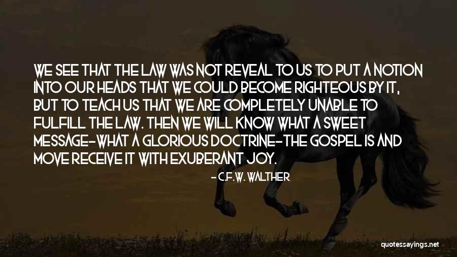 Unable To Move On Quotes By C.F.W. Walther Unable To Move On Quotes By C.F.W. Walther