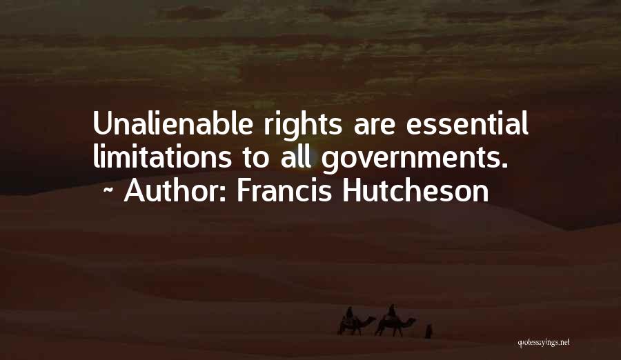 Unalienable Quotes By Francis Hutcheson
