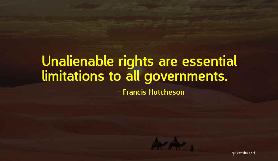 Unalienable Rights Quotes By Francis Hutcheson