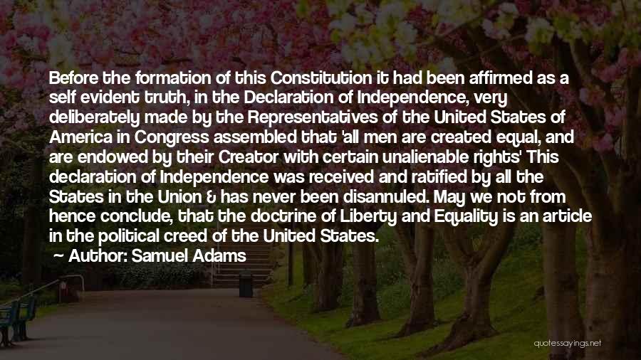 Unalienable Rights Quotes By Samuel Adams