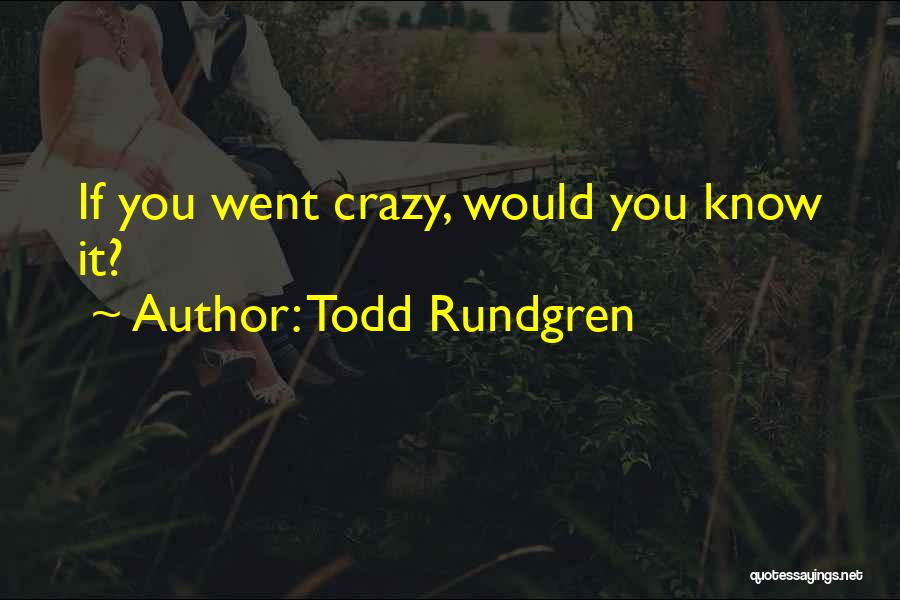 Unanswered Questions Quotes By Todd Rundgren