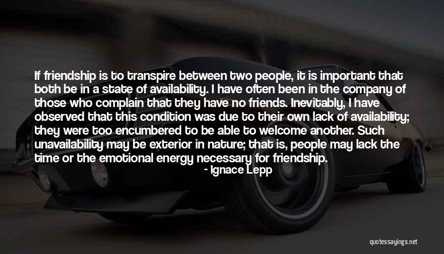 Unavailability Quotes By Ignace Lepp Unavailability Quotes By Ignace Lepp