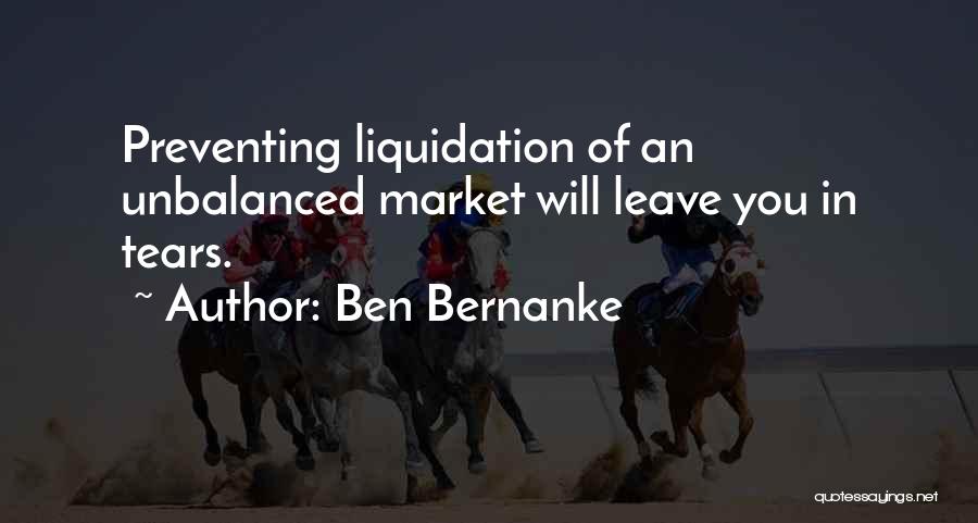 Unbalanced Quotes By Ben Bernanke