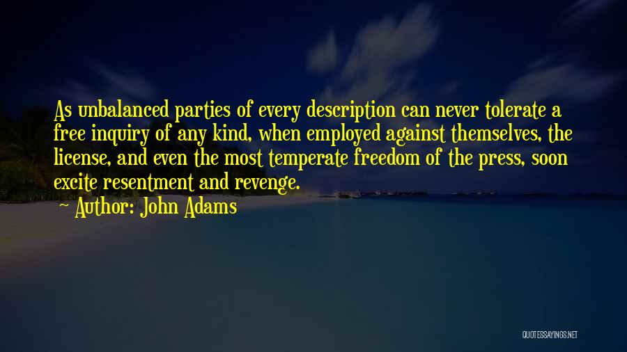 Unbalanced Quotes By John Adams