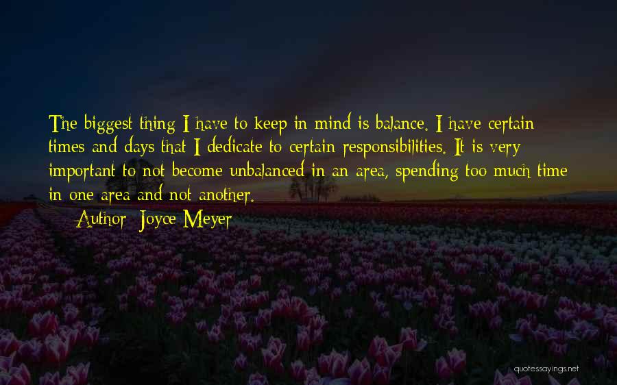 Unbalanced Quotes By Joyce Meyer