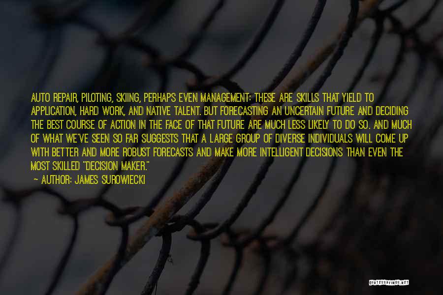 Uncertain Future Quotes By James Surowiecki