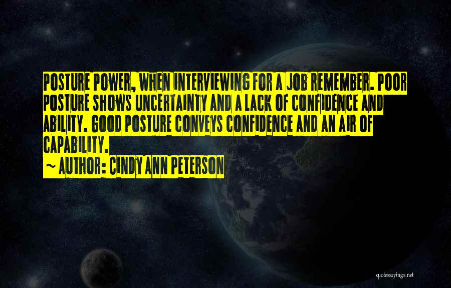 Uncertainty And Hope Quotes By Cindy Ann Peterson