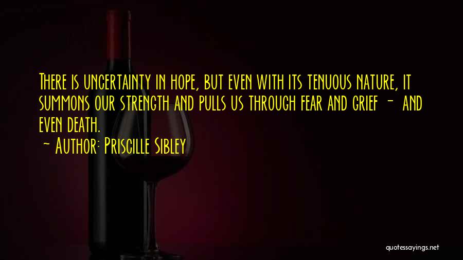 Uncertainty And Hope Quotes By Priscille Sibley