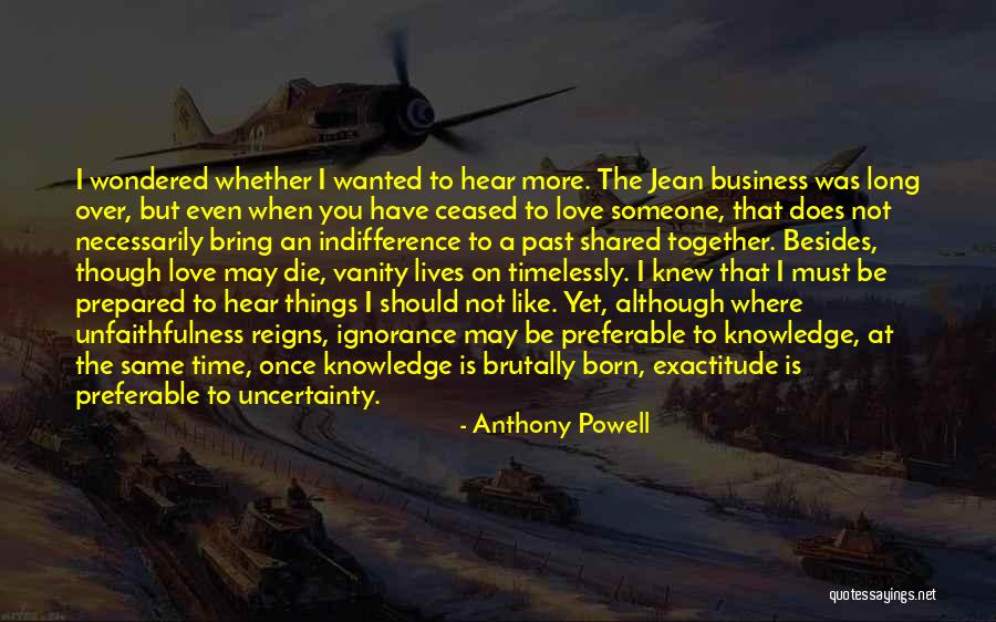 Uncertainty In Business Quotes By Anthony Powell