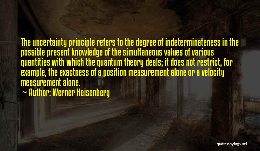 Uncertainty Principle Quotes By Werner Heisenberg