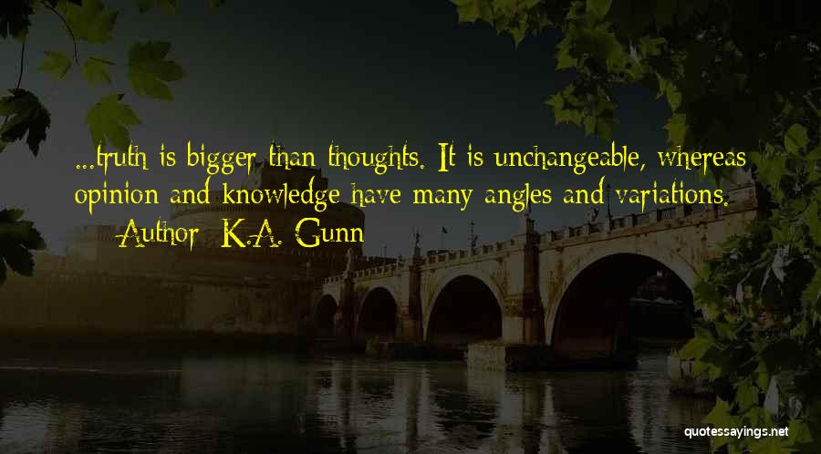 Unchangeable Quotes By K.A. Gunn