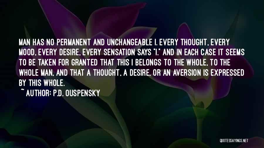 Unchangeable Quotes By P.D. Ouspensky