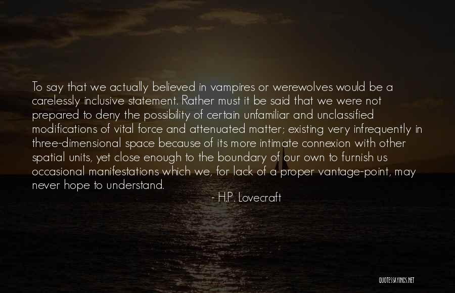 Unclassified Quotes By H.P. Lovecraft