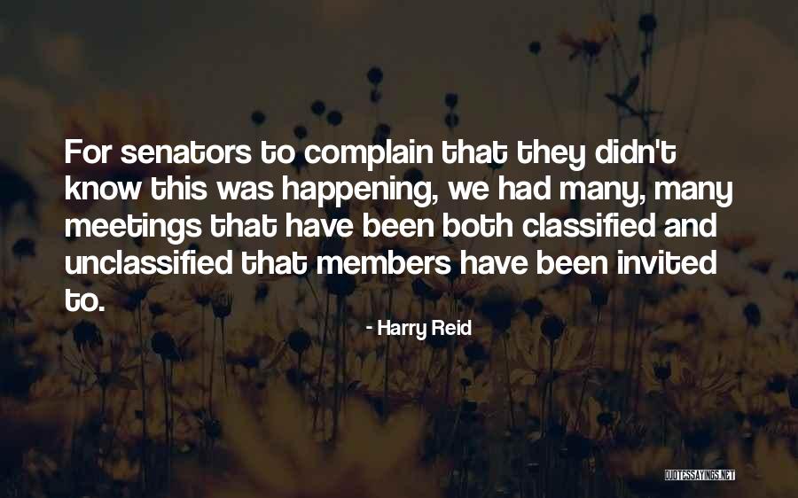 Unclassified Quotes By Harry Reid