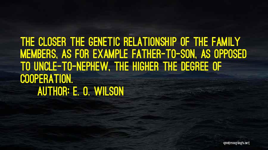 Uncle And Nephew Relationship Quotes By E. O. Wilson