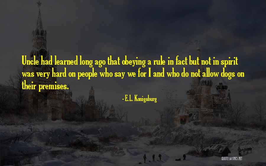 Uncle Quotes By E.L. Konigsburg