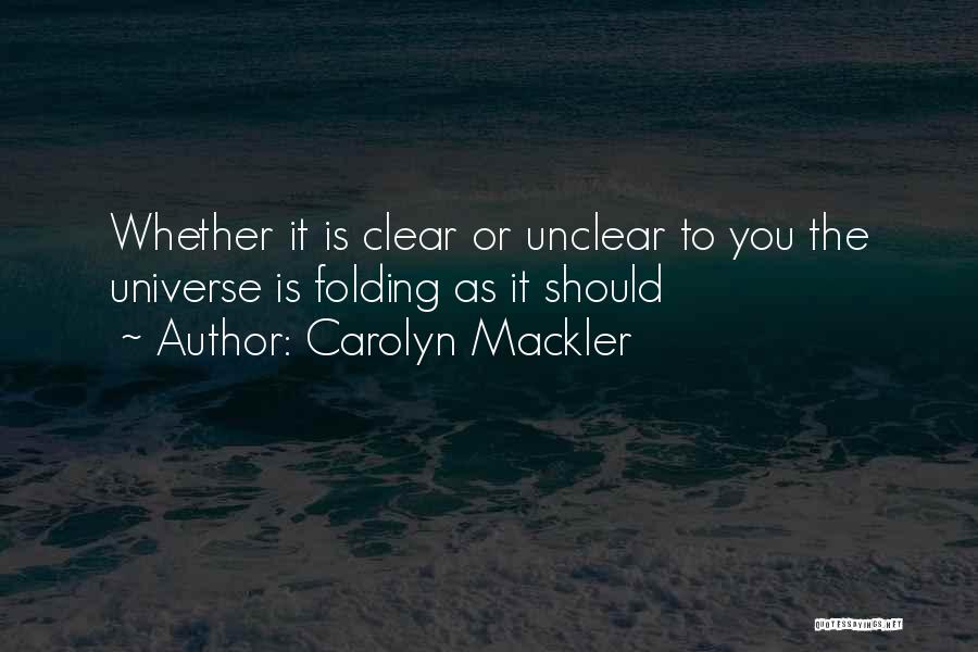 Unclear Quotes By Carolyn Mackler