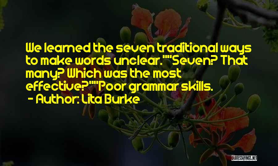 Unclear Quotes By Lita Burke