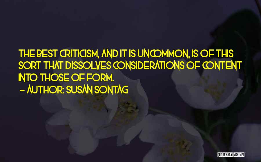 Uncommon Quotes By Susan Sontag