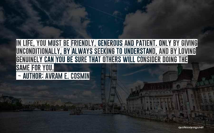 Unconditionally Quotes By Avram E. Cosmin
