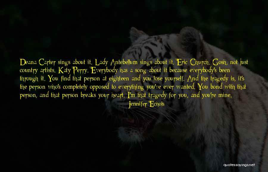 Unconsolabley Quotes By Jennifer Echols Unconsolabley Quotes By Jennifer Echols