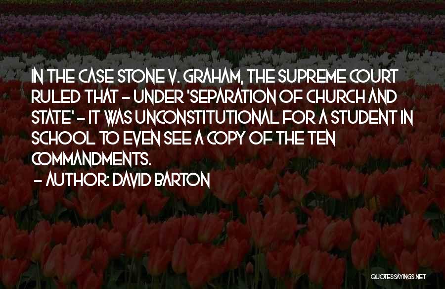 Unconstitutional Quotes By David Barton
