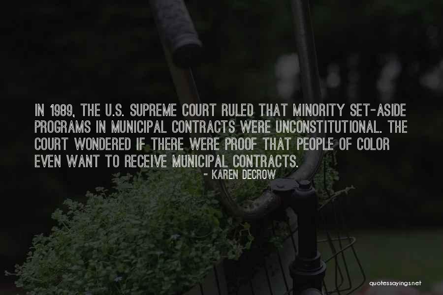 Unconstitutional Quotes By Karen DeCrow Unconstitutional Quotes By Karen DeCrow