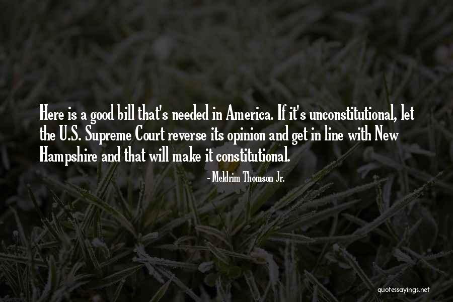 Unconstitutional Quotes By Meldrim Thomson Jr.