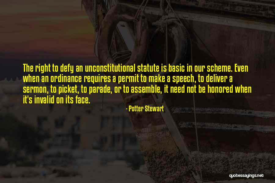 Unconstitutional Quotes By Potter Stewart