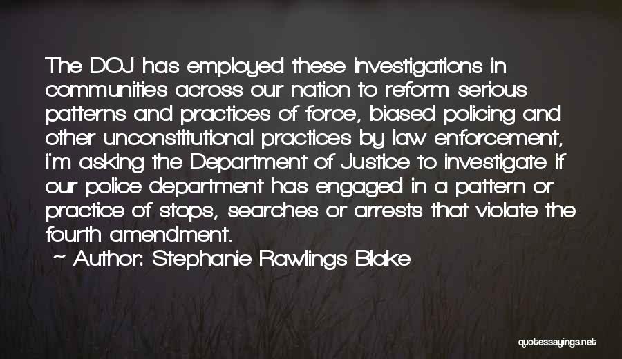 Unconstitutional Quotes By Stephanie Rawlings-Blake