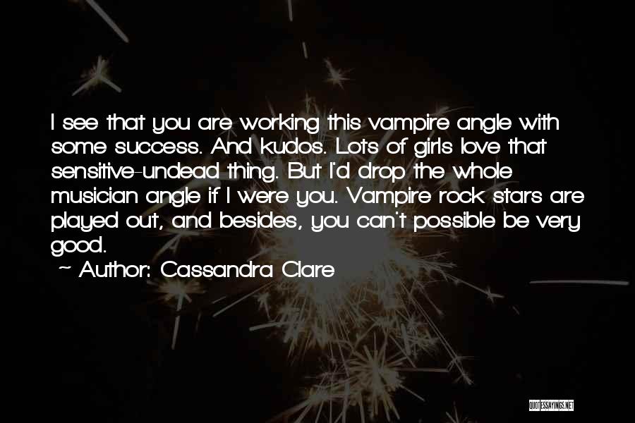 Undead Love Quotes By Cassandra Clare