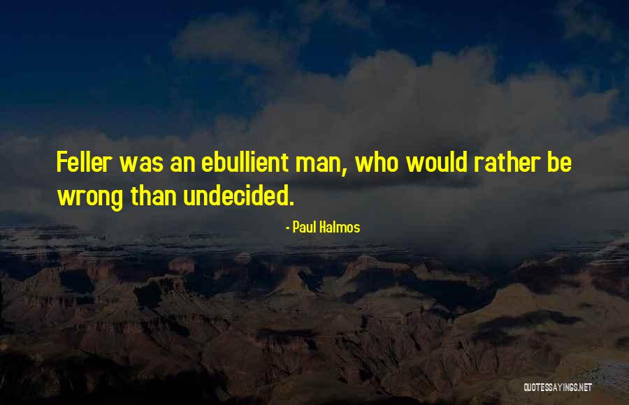 Undecided Man Quotes By Paul Halmos Undecided Man Quotes By Paul Halmos