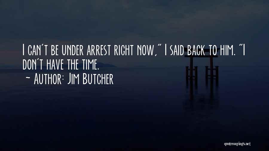 Under Arrest Quotes By Jim Butcher