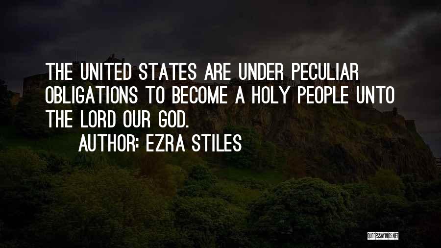 Under God Quotes By Ezra Stiles