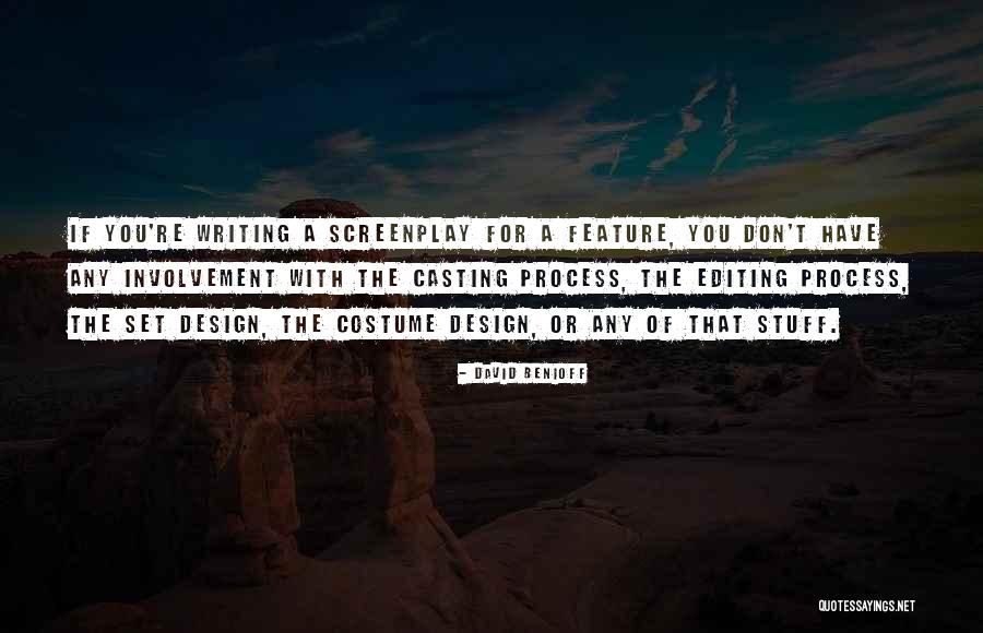 Under Involvement Quotes By David Benioff