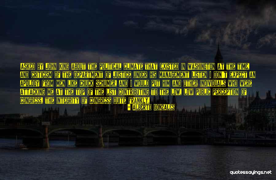 Under Management Quotes By Alberto Gonzales Under Management Quotes By Alberto Gonzales