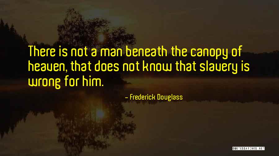 Under The Canopy Quotes By Frederick Douglass Under The Canopy Quotes By Frederick Douglass