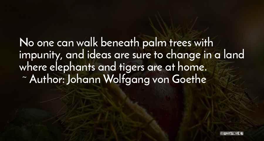 Under The Palm Trees Quotes By Johann Wolfgang Von Goethe