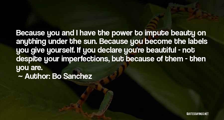 Under The Sun Quotes By Bo Sanchez