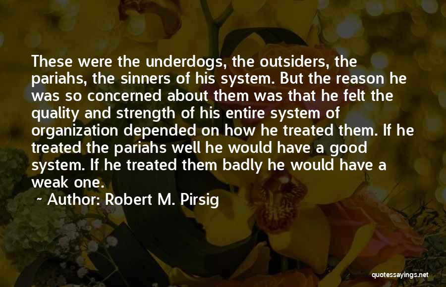 Underdogs Quotes By Robert M. Pirsig