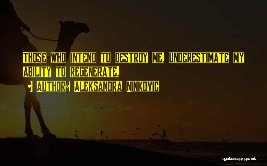 Underestimate Quotes By Aleksandra Ninkovic